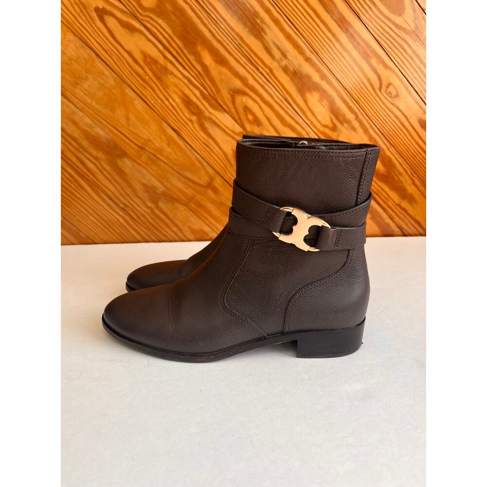 Tory Burch Gemini Link Leather Chelsea Ankle Boot 8.5 - Picture 2 of 8